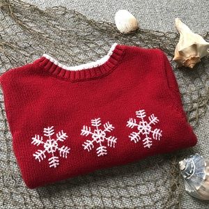 George “snow flakes” sweater.